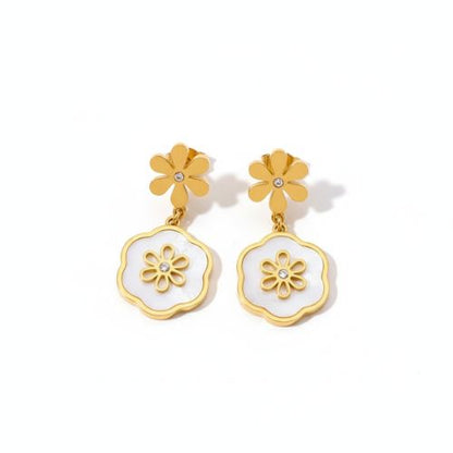 Blossom Mother-of-Pearl Drop Earrings