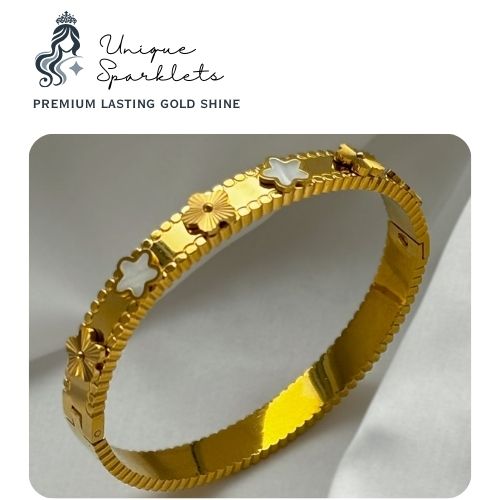 GOLD & WHITE CLOVER KADA