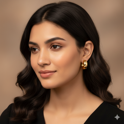 DIAMOND KISSED HOOPS